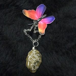 Wire Wrapped Unique Handmade Necklace
